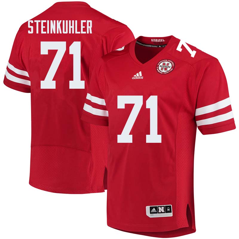 Men #71 Dean Steinkuhler Nebraska Cornhuskers College Football Jerseys Sale-Red - Click Image to Close